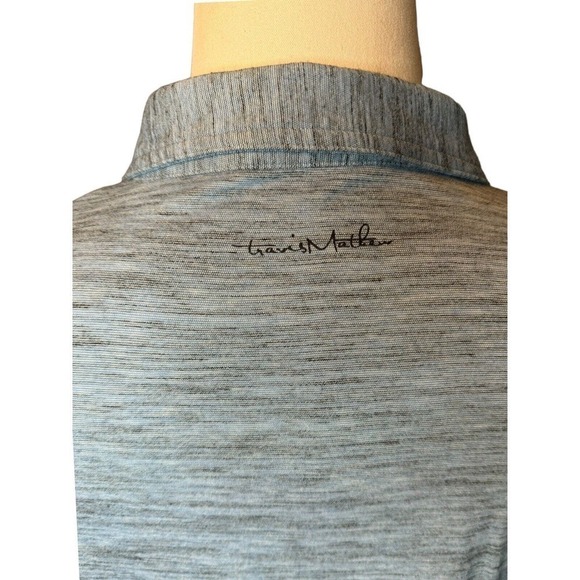 Travis Mathew Mens Golf Polo Shirt Size Large Blue Poly Cotton - Picture 5 of 8